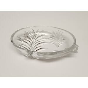 Mikasa Studio Nova Japan Frosted Wintery Scene Candy Dish Crystal